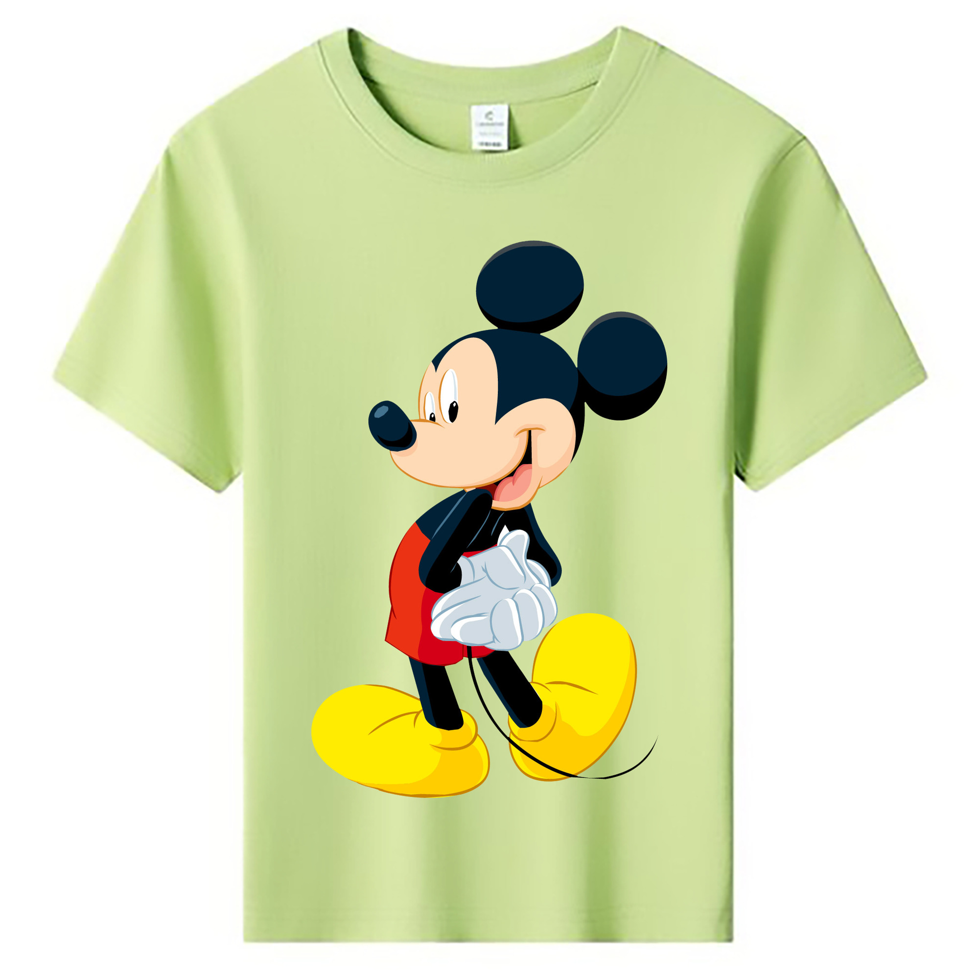 ミッキーマウス Mickey Mouse 綿100％キッズTシャツ（フロントプリント）